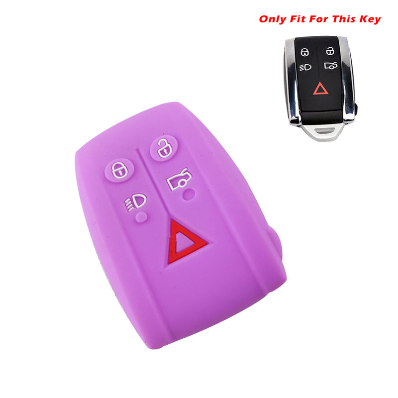 5 Buttons Smart Remote Key Fob Cover Protector Fit For JAGUAR XF XFR XK XKR Coolbestda Silicone Key Fob Cover