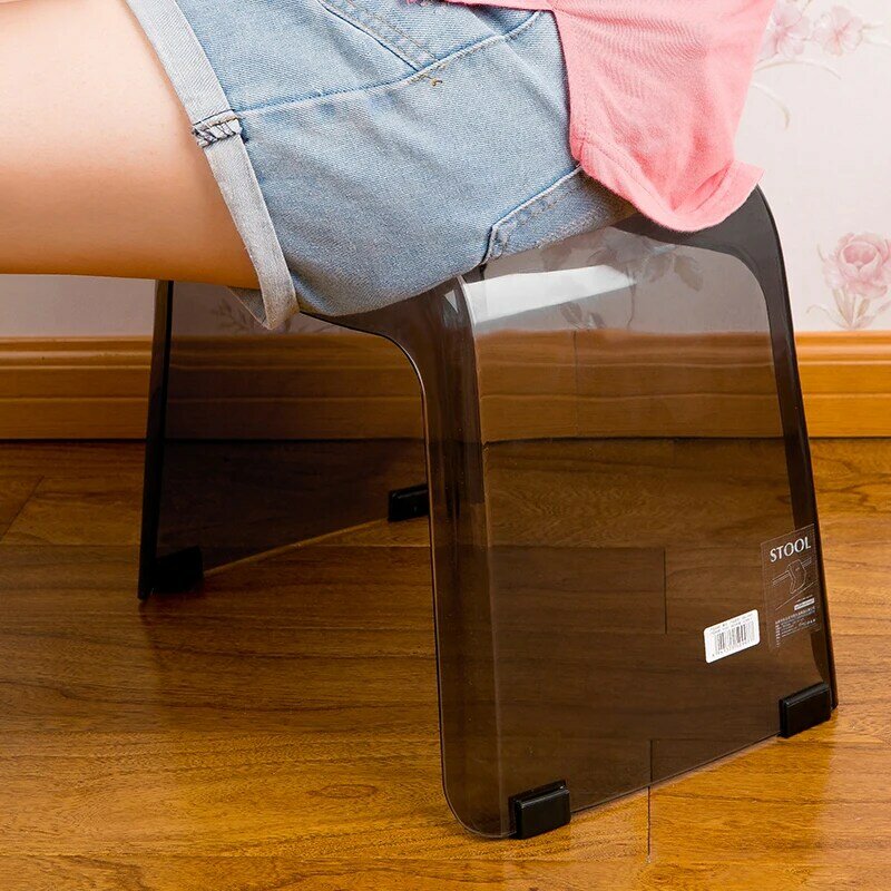 PCTG-두꺼운 미끄럼 방지 욕실 의자, 낮은 입구 신발 변경 어린이 성인 목욕 광장