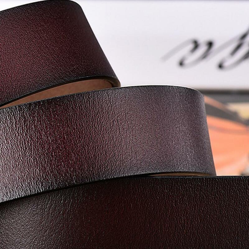 Cinturón de cuero de lujo para mujer, correa de Jean informal que combina con todo, cinturón ajustable para mujer, faja duradera de alta calidad