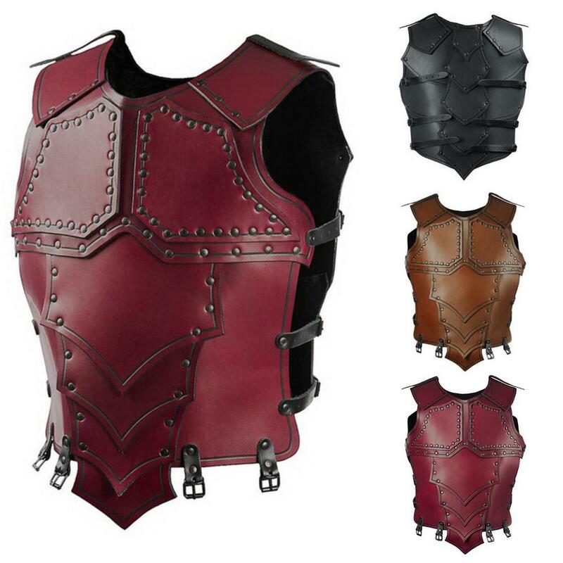 男性用の革の鎧,騎士のベスト,カーニバルパーティー用のオリエンタルスタイルのスーツ