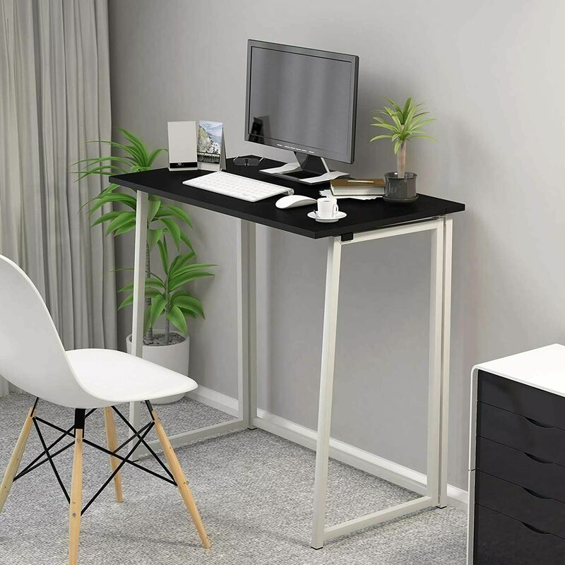 80x45x74cm Household Folding Computer Desk Bureau Desks Study Table Save Space Simple Style Notebook Laptop Office Desktop Home