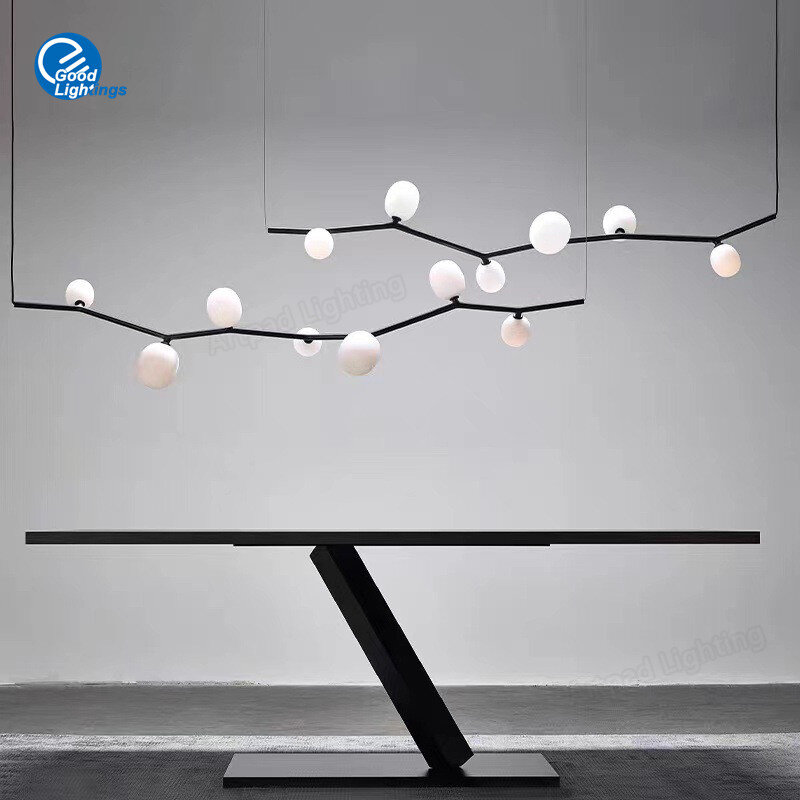 Nordic Pendant Light For Living Room Restaurant Villa Bar Table Exhibition Hall Chandelier Lamp Decorative Lighting Lamp Hanging