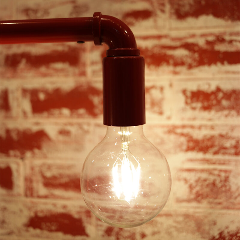 LATTUSO Edison Led żarówka z żarnikiem G80 G95 G125 duża globalna żarówka 4W 6W 8W żarówka z żarnikiem E27 szkło bezbarwne lampa wewnętrzna AC220V