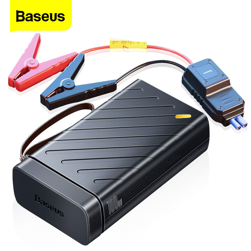 Baseus 1600A รถ Jump Starter Booster 12V Auto ราคาเริ่มต้นที่อุปกรณ์16000MAh แบบพกพา Power Bank 220V AC กลางแจ้งแหล่งจ่ายไฟ