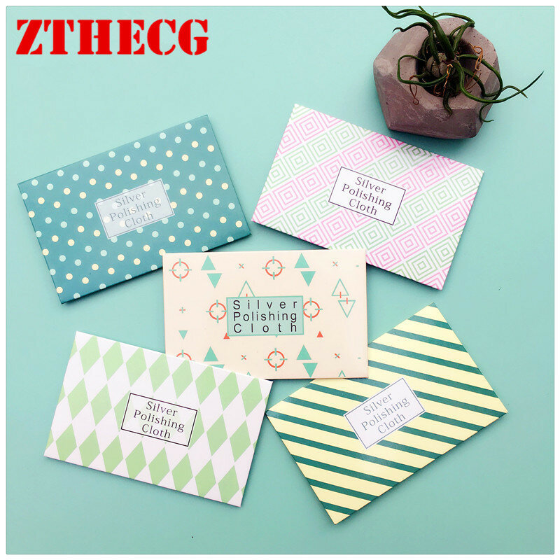 50pcs Pack Polish Cleaning Polishing Cloth With Package Cleaning Cloth Wiping Cloth Of Jewelry Cartoon Packaging Customization