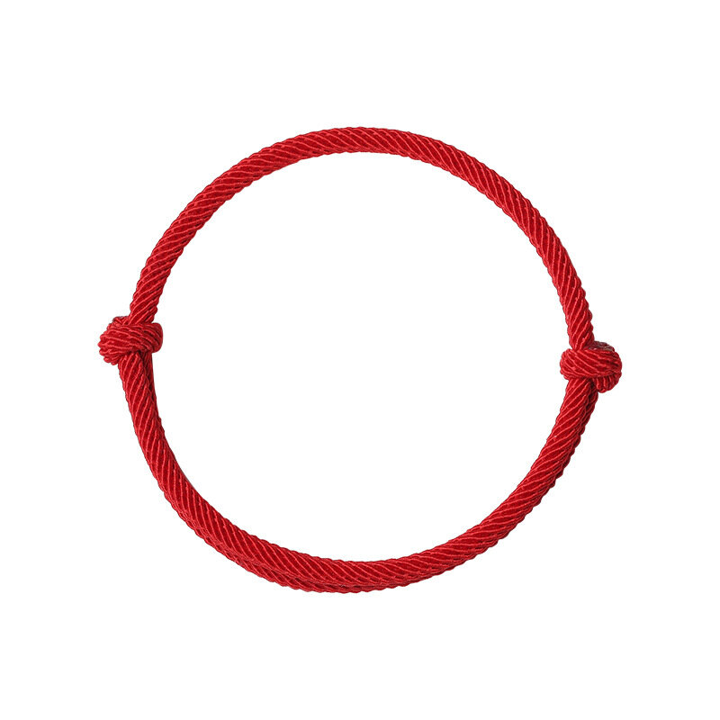 Браслет веревочный красный для женщин и мужчин, ювелирное изделие ручной работы, плетеный браслет-цепочка, браслет для пар, подарок, 2022