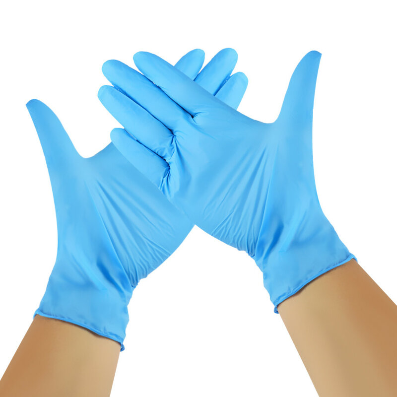 100/800 шт одноразовые перчатки водостойкая пудра латексные перчатки для домашнего использования Кухня лабораторные перчатки для уборки
