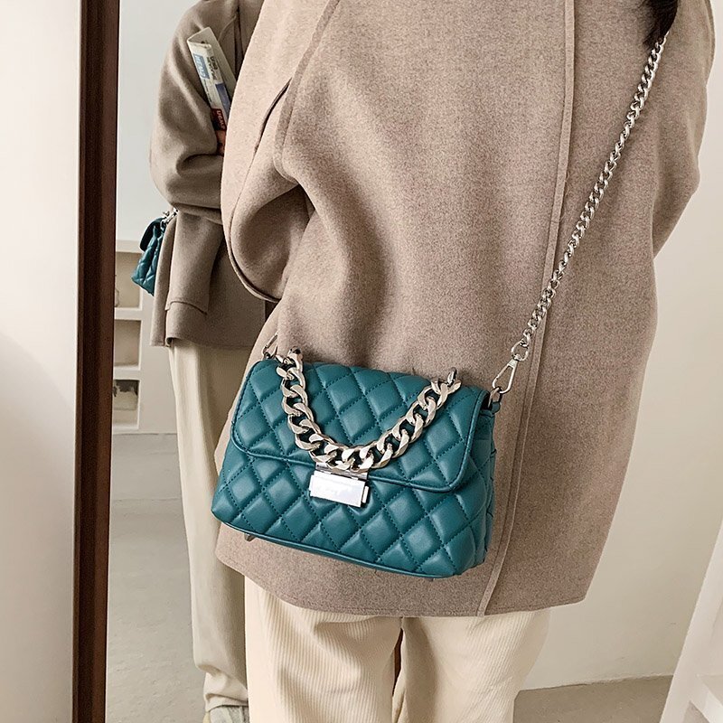 Кожаные брендовые дизайнерские модные маленькие сумки через плечо с клапаном на цепочке для женщин 2021 летняя сумочка высококачественные к...