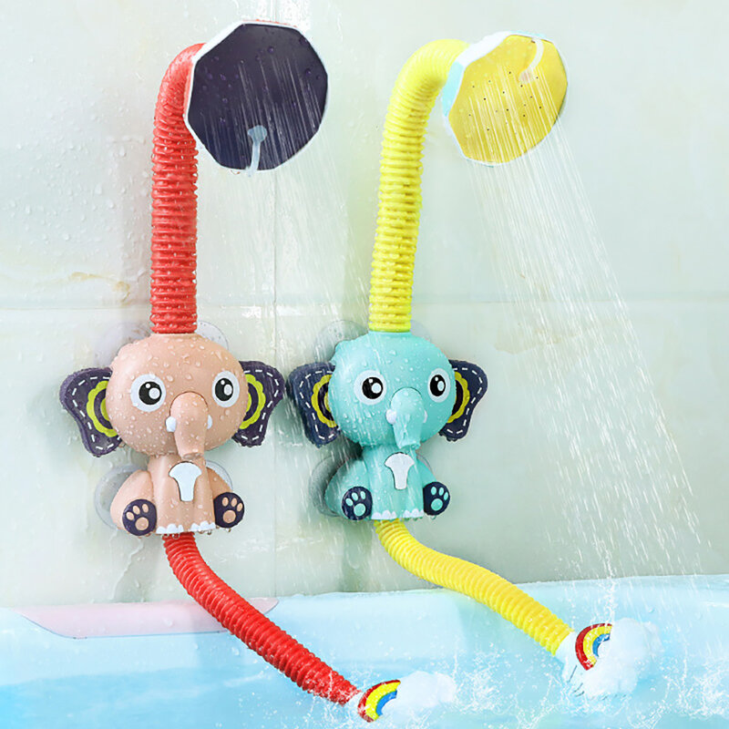목욕 장난감 아기 물 게임 동물 모델 수도꼭지 샤워 전기 분무기 어린이 수영 욕실 아기 장난감