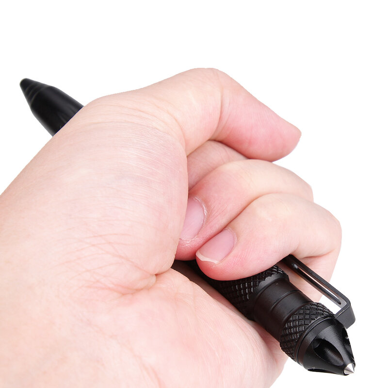 Высококачественная индивидуальная тактическая ручка для самообороны Ручка инструмент многоцелевой авиационный алюминий Противоскользящ...