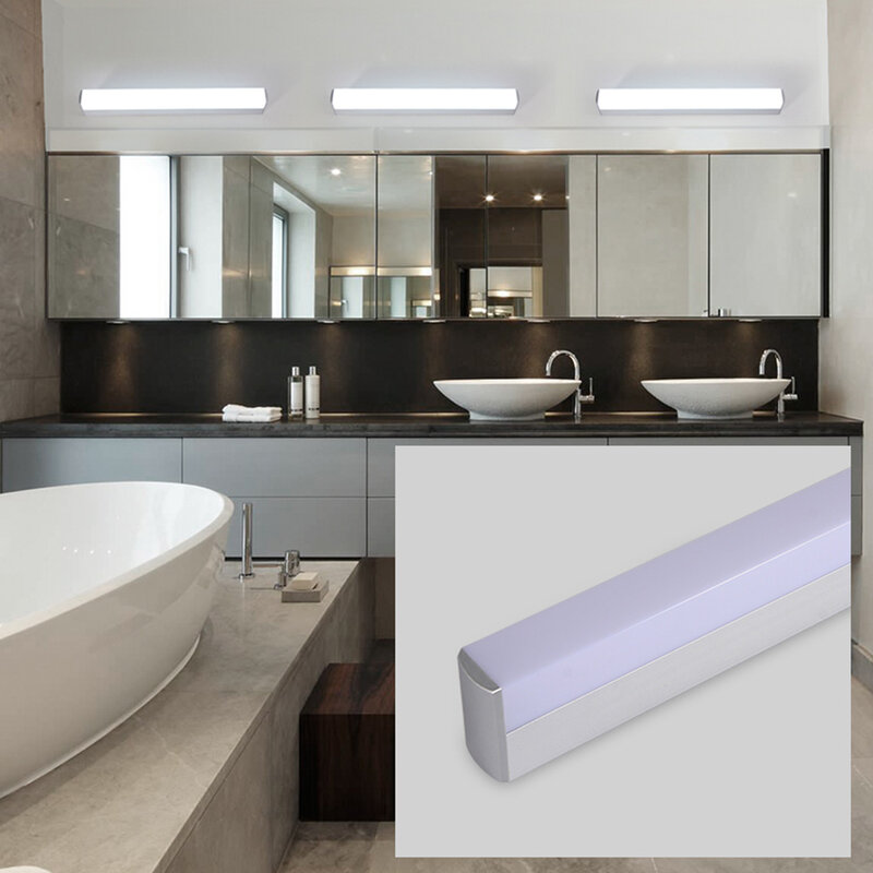 Luz Led moderna para espejos, lámpara de pared impermeable de 12W, 16W, 22W, CA 220V, iluminación acrílica montada en la pared del baño