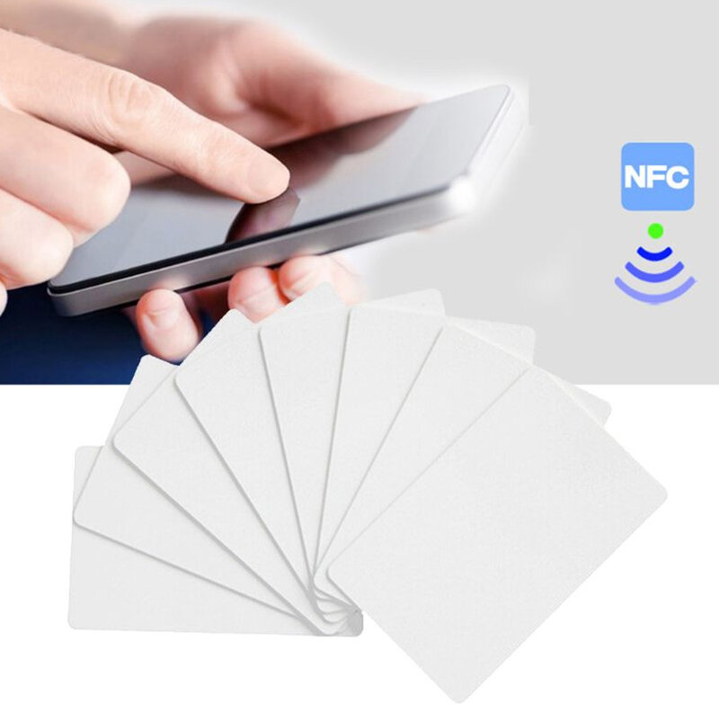 Schede NFC riscrivibili in PVC bianco Ntag215 schede NFC per Tagmo Amiibo giochi tutti i dispositivi telefonici abilitati NFC scheda di controllo accessi
