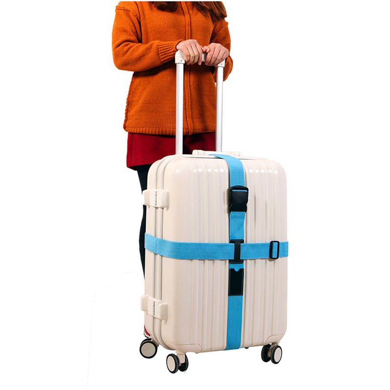 Sangles croisées réglables, valise à roulettes de voyage, emballage sûr personnalisé, pièces de ceinture, articles, accessoires, fournitures