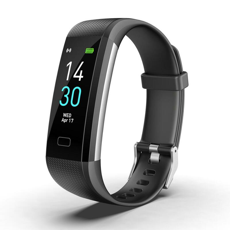 Reloj de pulsera/Correa inteligente Bluetooth 4,2, IP68 BPM, podómetro de presión arterial, rastreador de ejercicios