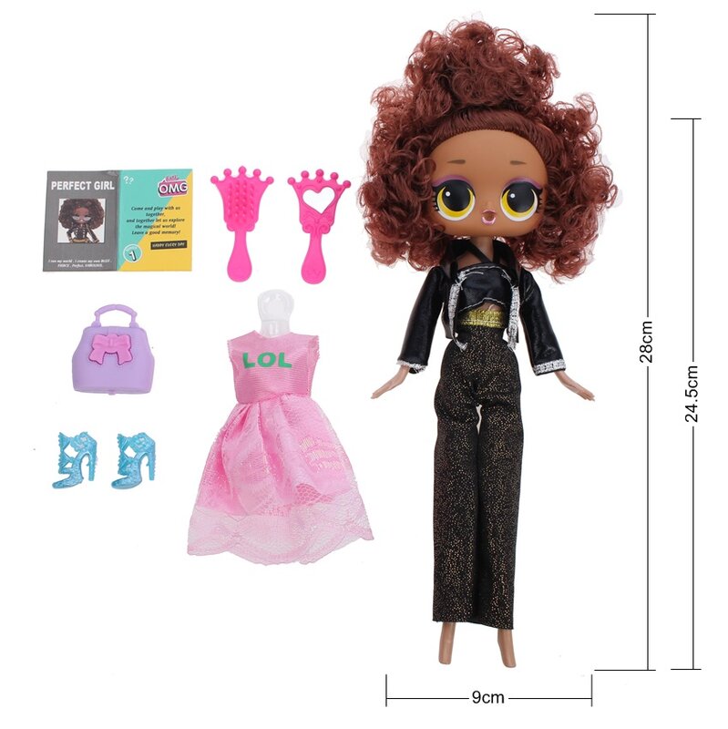 L.O.L.SURPRISE! Lol Surprise-poupée de cheveux pour enfant, modèle de jouet manuel bricolage faire soi-même