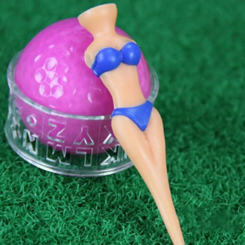 50% HOT5Pcs Mini Sexy Bikini Lady Shape Golf Tee Ball supporto in piedi per lo Sport all'aperto