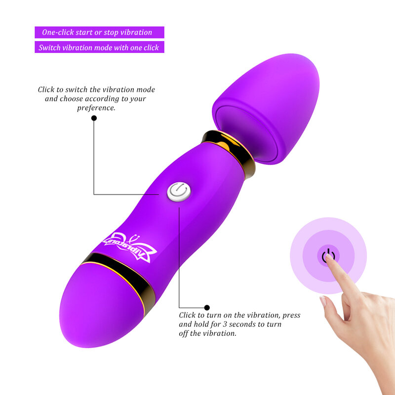 EXVOID Orgasm AV Stick Vibrators Clitoris Stimulate G-spot Massager Magic Wand Dildo Vibrator Sex Toys for Women Adult Products
