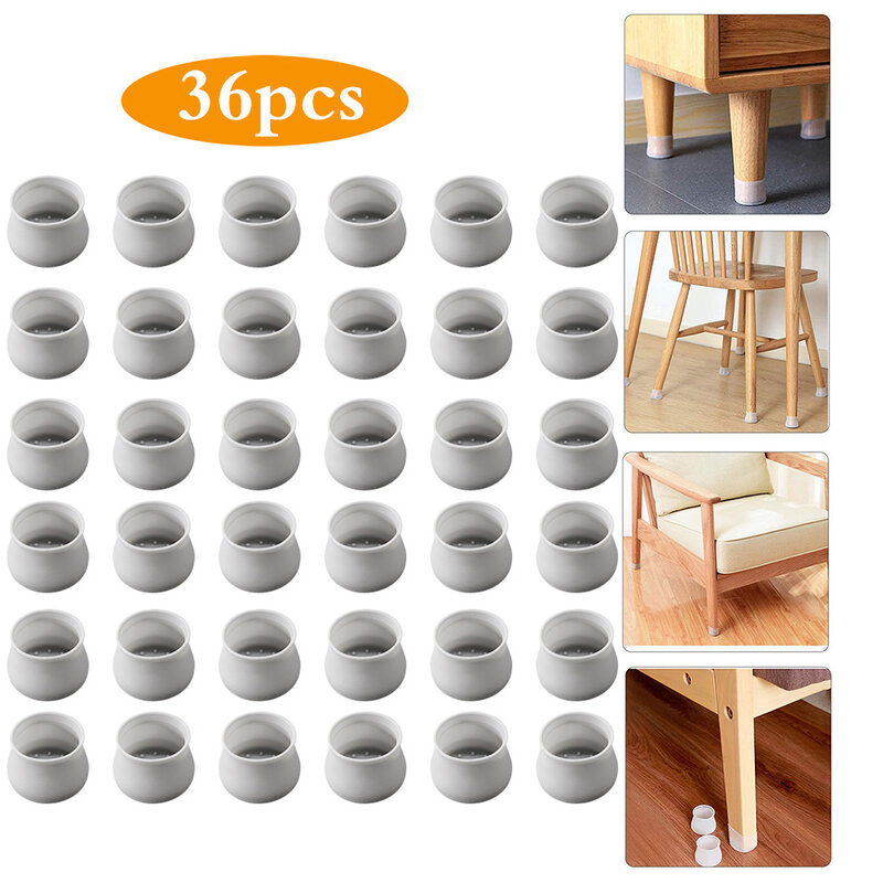 4 pezzi tappi coprigambe in Silicone per sedia antiscivolo antiscivolo mobili pad tavolo piedi copertura pavimento protettore cuscinetti inferiori