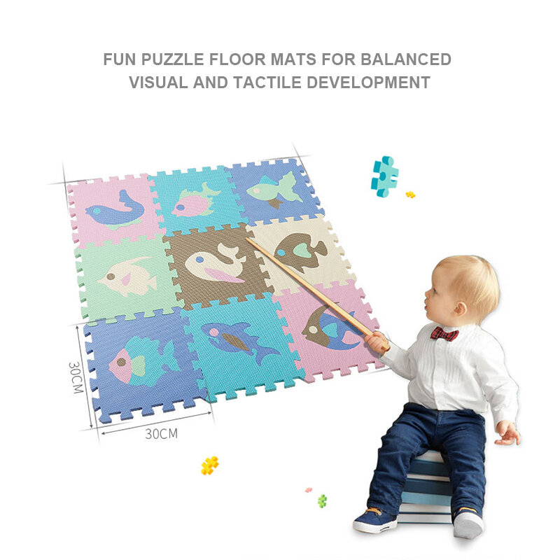 25 pçs/set Esteira Dobrável Para Crianças Crianças Atividade de Superfície Se Arrastou Esteiras Puzzle de Espuma Eva Criança Brinquedos Puzzles Chão Esteira Do Jogo Do Bebê