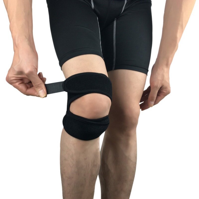1pc joelho suporte almofada envoltório manga neoprene de náilon ajustável respirável anti colisão esportes fitness ao ar livre joelho protetor