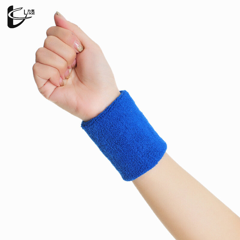 1pc unissex wrist envolve algodão respirável suor confortável fitness correndo cyclinmg basquete esportes suporte de pulso