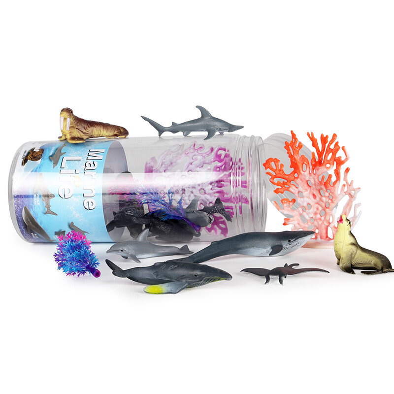 جديد محاكاة الحياة البحرية الحيوانات البرية الدواجن ديناصور نموذج التماثيل عمل الشكل مصغرة دمية الأطفال ألعاب تعليمية