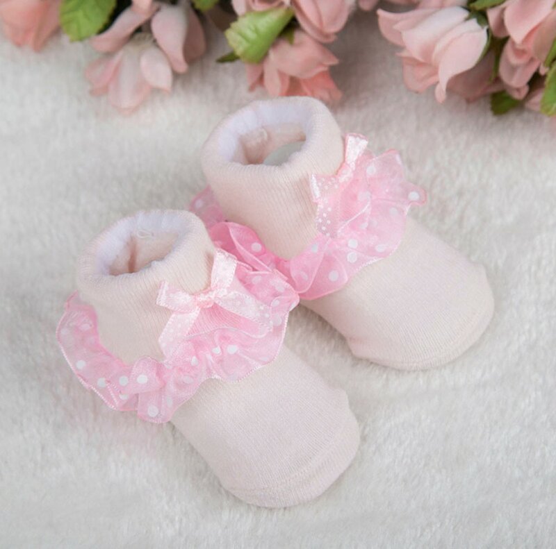 Chaussettes bébé bambins en coton peigné cheville chaussettes bébé filles noeud papillon chaussettes bébé doux mignon bottes princesse Style bébé accessoires
