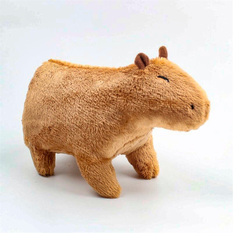 منفوش Capybara أفخم دمية Kawaii Capybara دمية محشوة محاكاة الحيوانات المحشوة الاطفال juguداعي هدية عيد ميلاد ديكور المنزل
