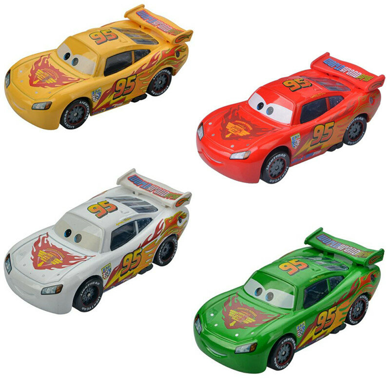 Disney Pixar Cars 2 3 Lightning McQueen Racing Series Mater Jackson Storm Ramirez 1:55 Diecast Metal Alloy Vehicle Model Toy Car