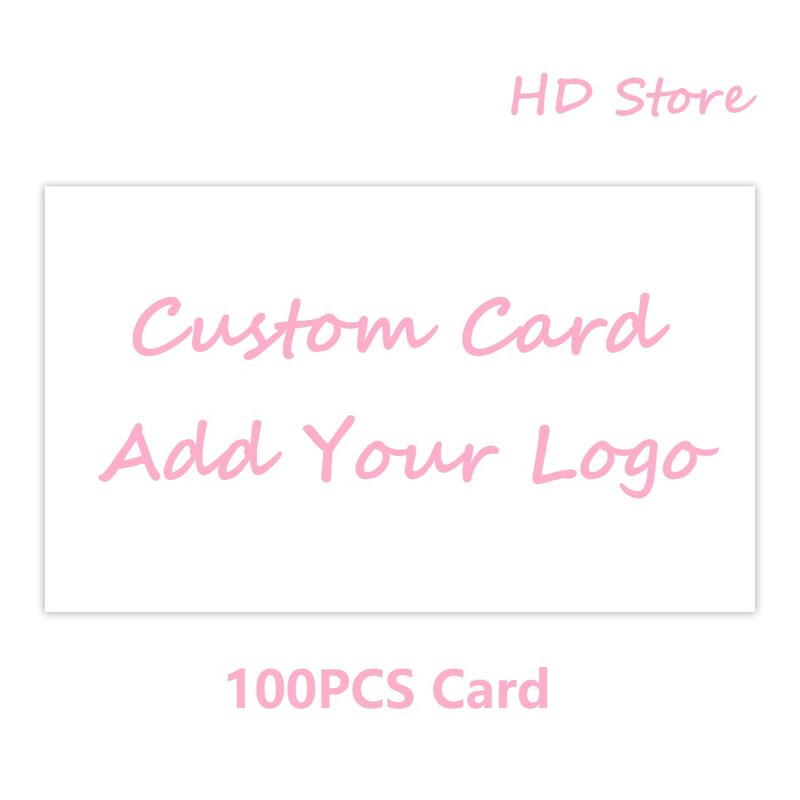 100 sztuk niestandardowe karty kartki z podziękowaniami zaproszenia ślubne wizytówki kartki okolicznościowe dostosuj dodaj swoje Logo