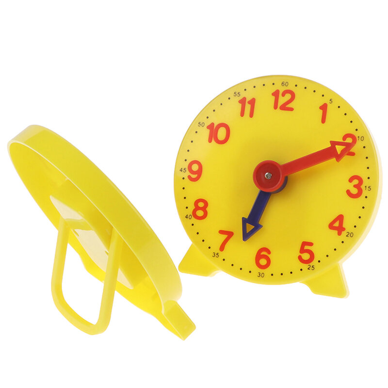 3 가지 스타일 Montessori 학생 학습 시계 시간 교사 기어 시계 4 인치 12/24 시간