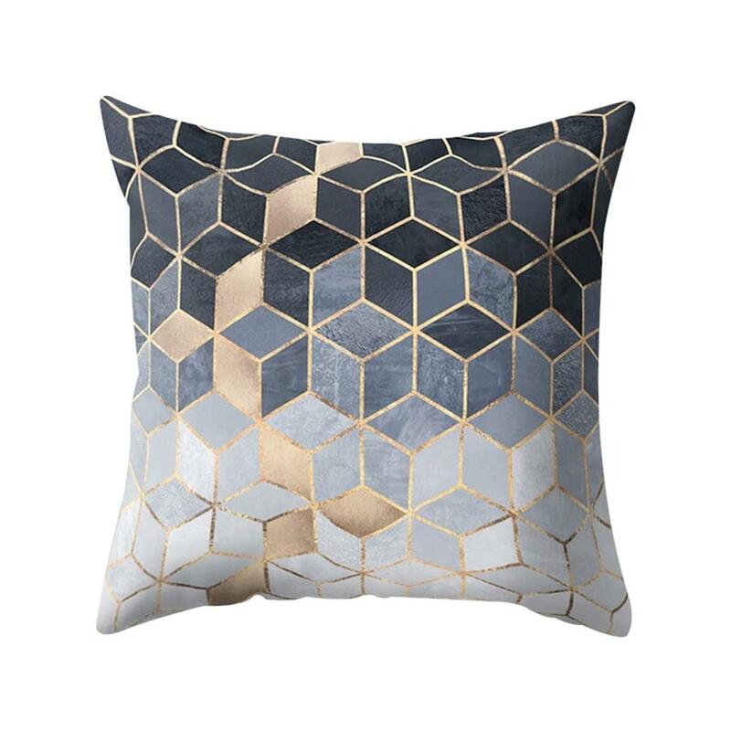 Black White Geometry Marble Stripe Living Room Decor Sofa Cushion Cover Minimalist Style Bedroom Plush Pillow Case Pillowcover