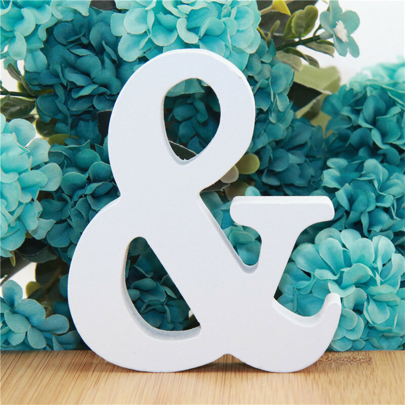 1pc 10cm White Wooden Letters Alphabet DIY Word Letter Name Design Art Crafts Standing Party Birthday Home Decor 3.94 Inches