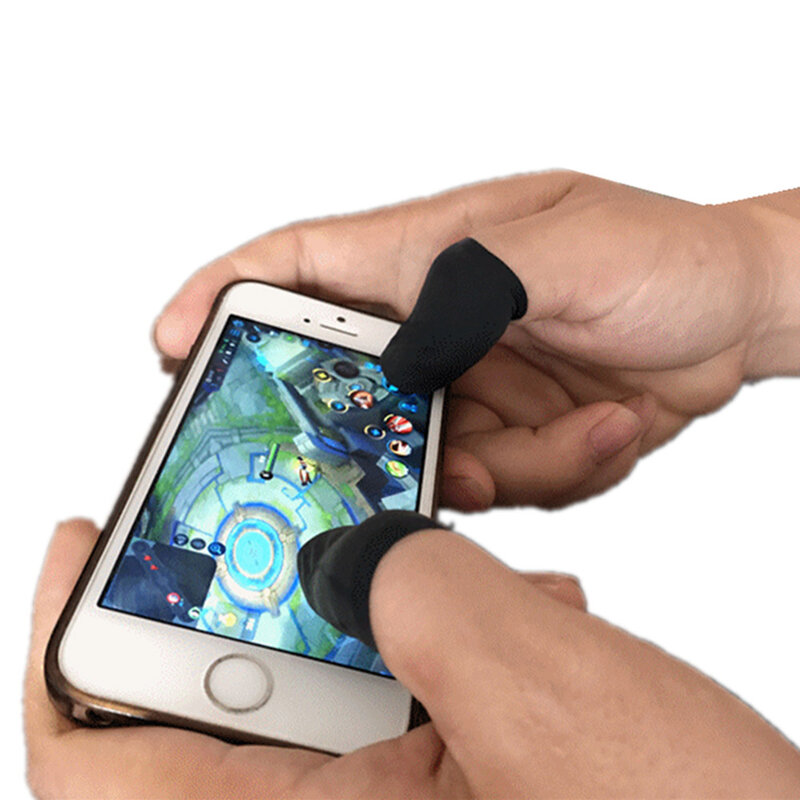 4 Pcs Finger Sleeves Ultrathin Comfortable Fingertip Sleeve Latex Anti-slip Anti-sweat Fingers Protector For Mobile Phone Games