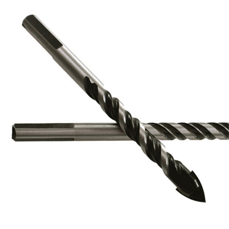 5/7Pcs Tungsten Carbide Spiraalboor Set Zwart Multifunctionele Twist Boren Keramische Driehoek Boren