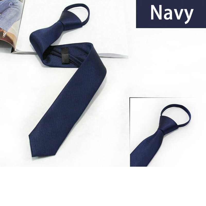 Cravatta nobile di lusso da uomo per la festa nuziale abiti formali moda conveniente cravatte pre-legate con cerniera regali cravatta stretta