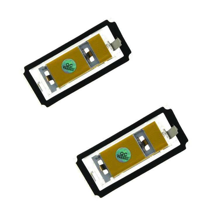2 pces apropriados para bmw placa de licença e46 2d 98-03 m3 conduziu a lâmpada da placa de licença