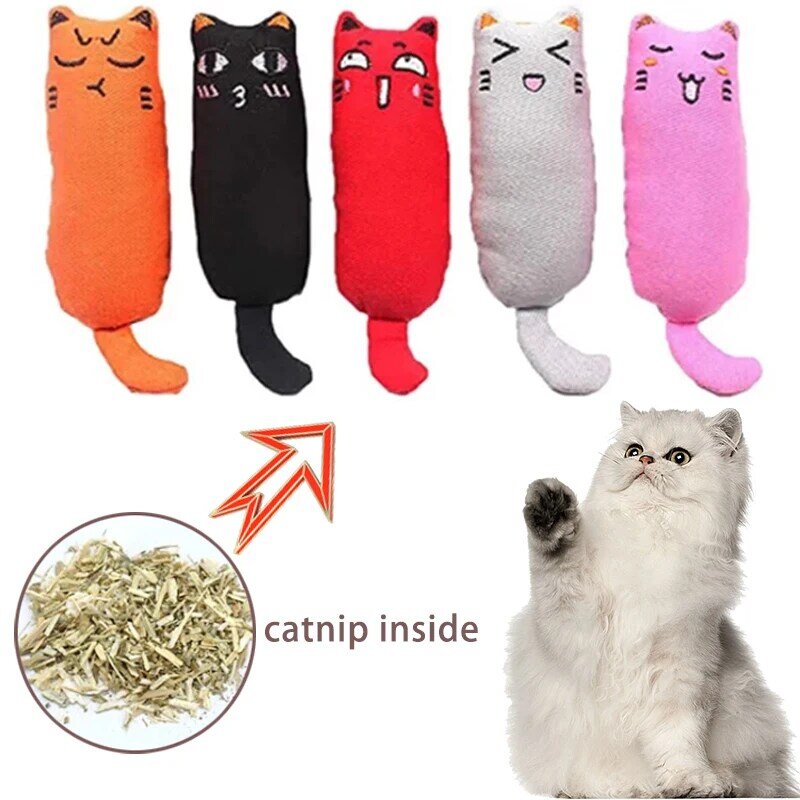 Giocattoli per gatti con Catnip simpatici giocattoli per gatti per denti di gattino rettifica di peluche giocattoli di Catnip per gatti da interno dentizione giocattolo da masticare accessori per animali domestici