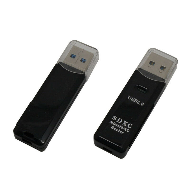 Mini lector de tarjetas Usb 3,0 negro Mini 5Gbps Super alta velocidad USB 3,0 Micro SD/SDXC lector de tarjetas TF para ordenador portátil, adaptador, accesorios