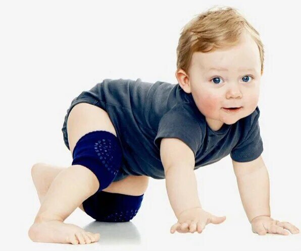 1 paar Baumwolle Baby Knie Pads Kinder Anti Slip Kriechen Sicherheit Notwendige Umwelt dot gummi Knie Protector infant Bein Wärmer
