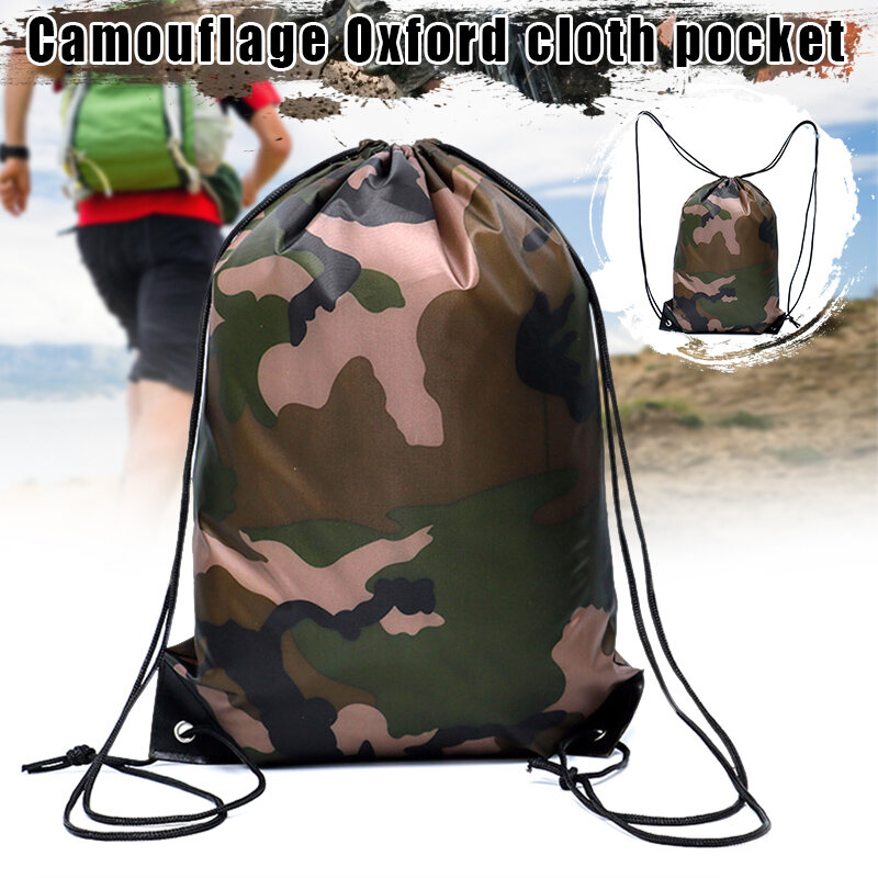 Mochila pequeña Unisex con cordón, bolsa de almacenamiento de moda para hombre, bolsa de viaje para deporte al aire libre, mochila ligera para mujer
