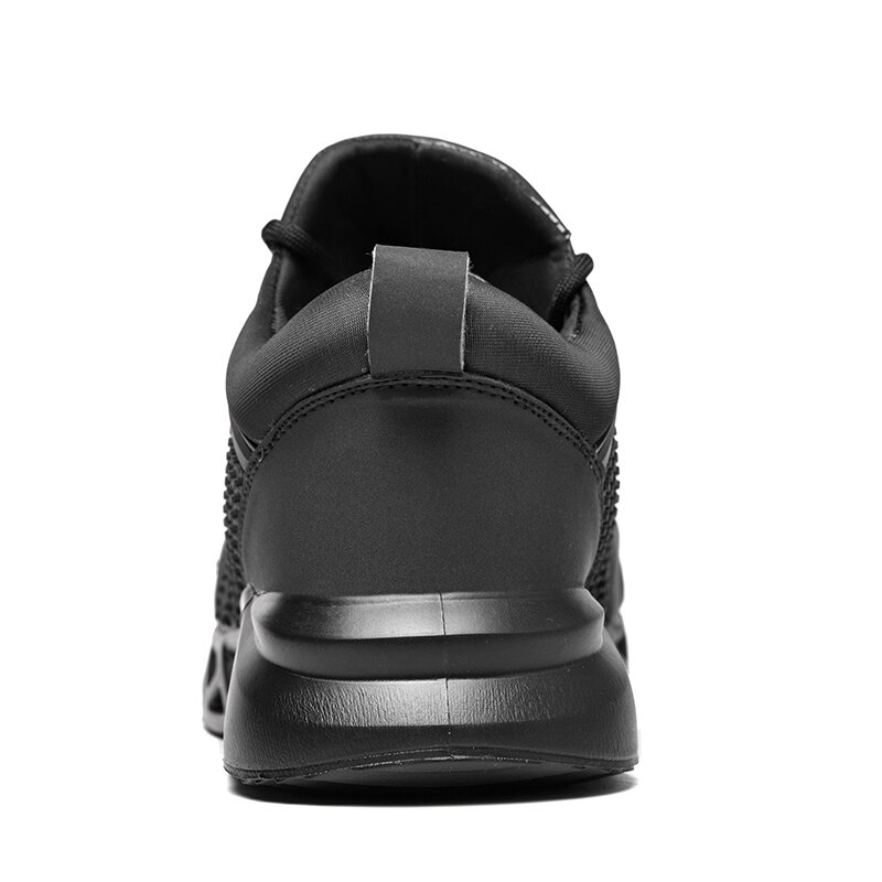 Zapatos de seguridad ligeros para mujer, calzado de trabajo plano Industrial Indestructible con punta de acero, antideslizante, para restaurante