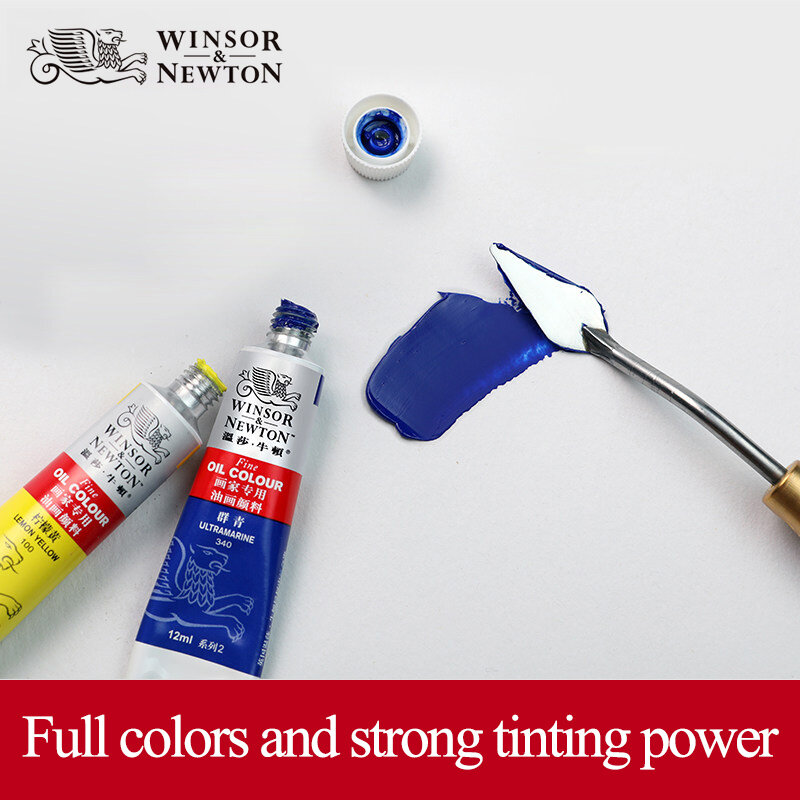 Winsor & newton-pigmentos profissionais de 12/18/24 cores, pasta fina para pintura a óleo, pigmentos para desenho artístico