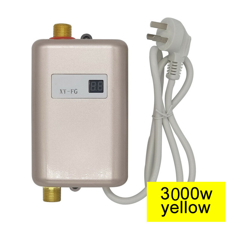 Chauffe-eau électrique instantané 3000W 110V, sans réservoir, universel, affichage rapide de la température, pour la salle de bain et la douche, chauffage rapide de l'eau, usage domestique