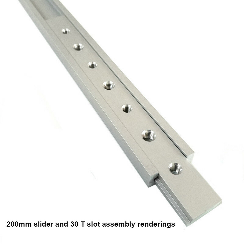 Aluminium M6/M8 T Track Slot Slider Sliding Bar T Slot Moer Voor 30/45 Type T-Track Jigs schroef Slot Sluiting Houtbewerking Tool