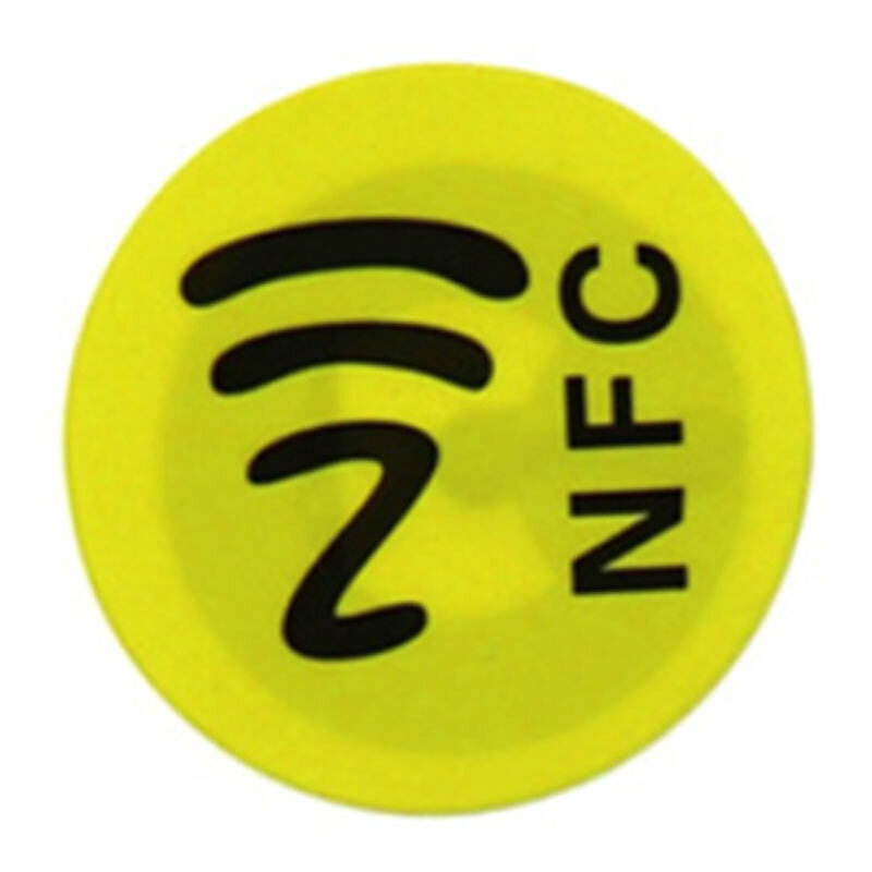 1 Etiqueta de Pcs impermeable Material de PET pegatinas NFC inteligente Ntag213 etiqueta para todos los teléfonos color al azar enviar