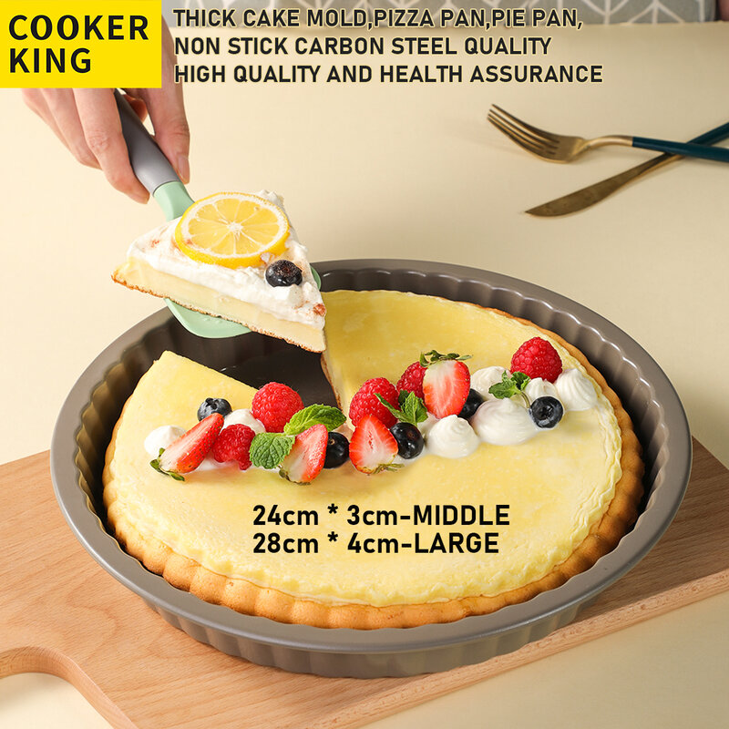COOKER KING – outils de cuisson antiadhésifs, moules à gâteaux, poêles à gâteaux, ustensiles de cuisson, poêle à pizza 25cm/30.5cm
