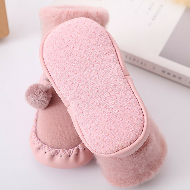 Calcetines antideslizantes de algodón para bebé y niña, calcetines de bebé para andar, botas suaves, calcetines para niño