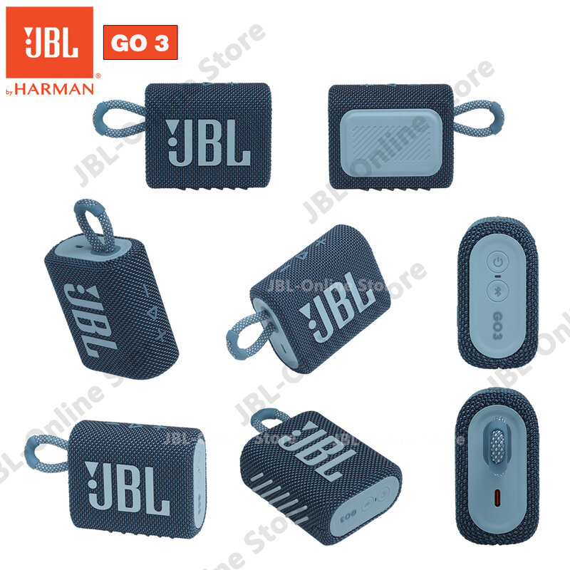 JBL GO 3-altavoces portátiles con Bluetooth, deportivos, resistentes al agua, dinámicos, musicales, sistema de Audio acústico inalámbrico, GO3