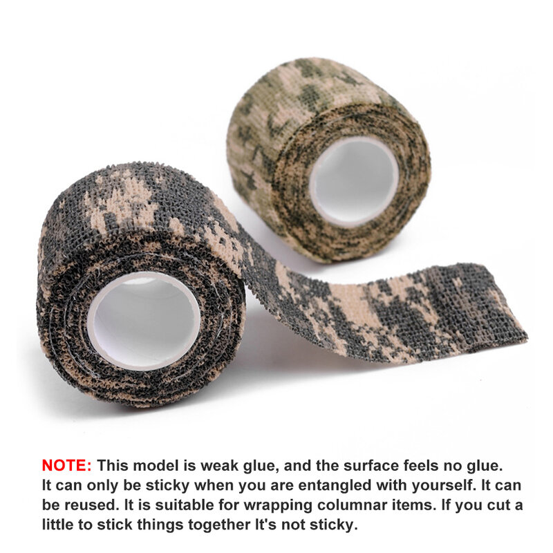 4.5M Camo Tape Hunt Vermomming Hansaplast Camouflage Elastische Wrap Tape Zelfklevende Sport Protector Enkel Vinger Auto Bandage